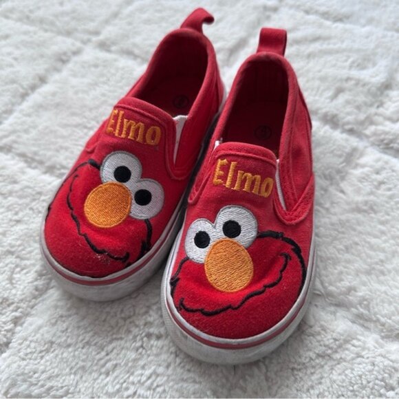 Sesame Street | Vintage Elmo Slip On Toddler Shoes | Size 6 - Picture 1 of 7